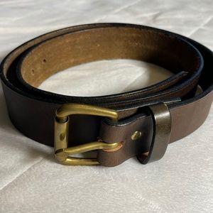 Vintage C.C. Filson 1.5” Bridle Leather Brown Mens Belt size 36
